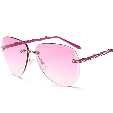 Floral Silver Style Sunglasses