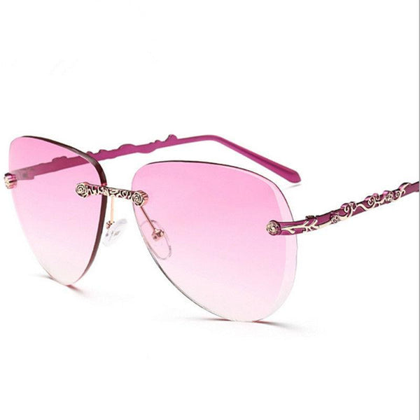 Floral Silver Style Sunglasses