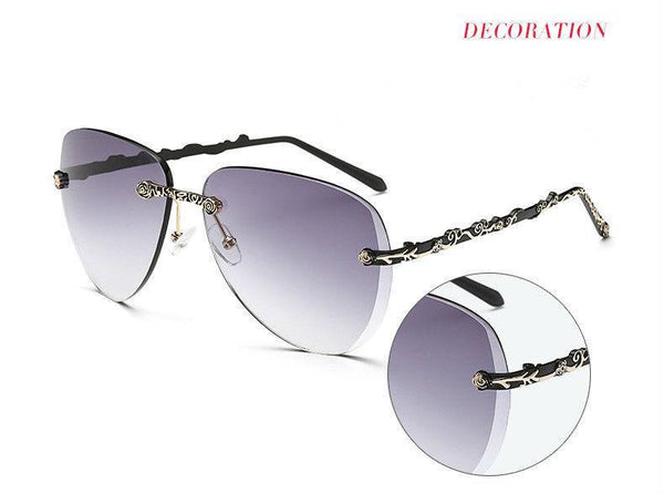 Floral Silver Style Sunglasses
