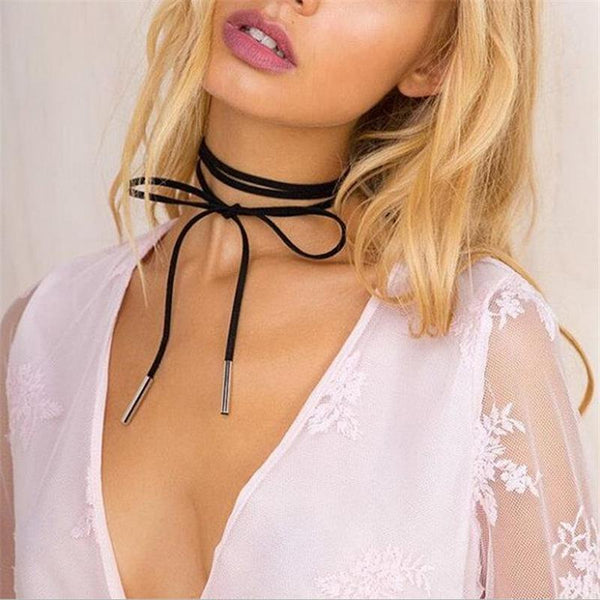 Long Strap Trendy Choker Necklace