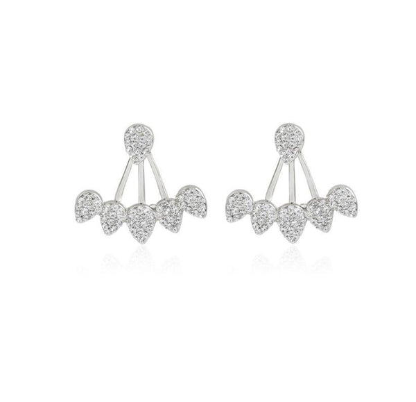 Crystal Cuff Trendy Stud Earrings