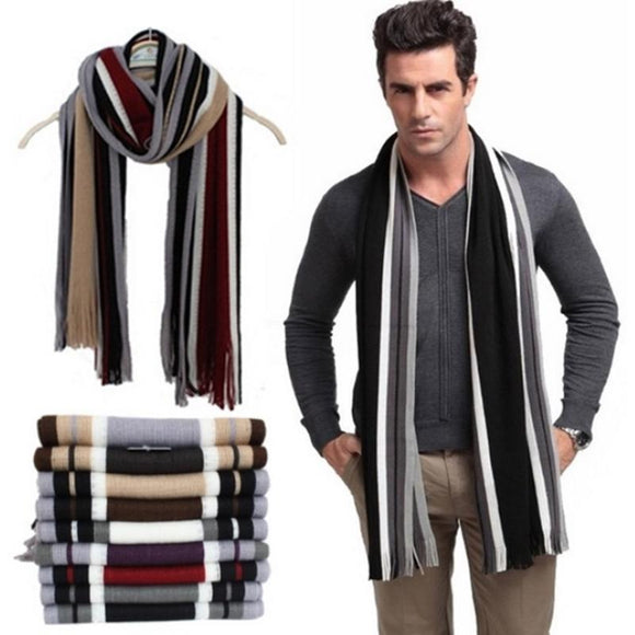 Fashioned Men Striped Scarf
