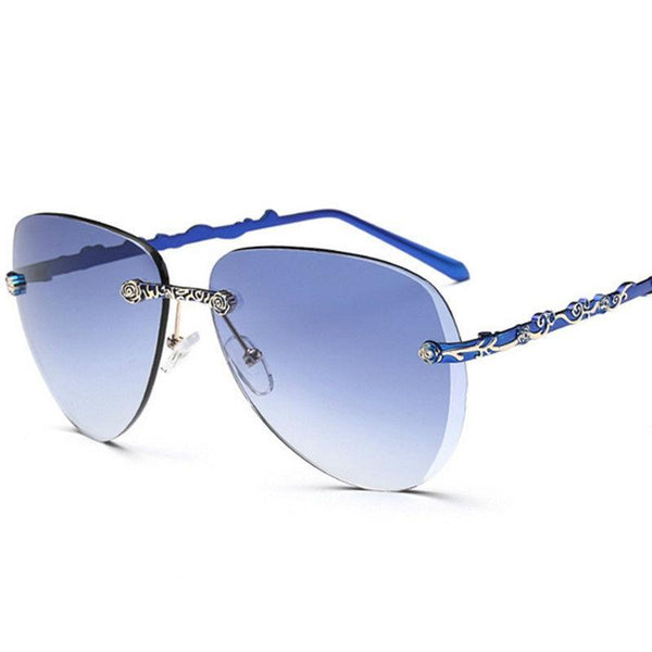 Floral Silver Style Sunglasses