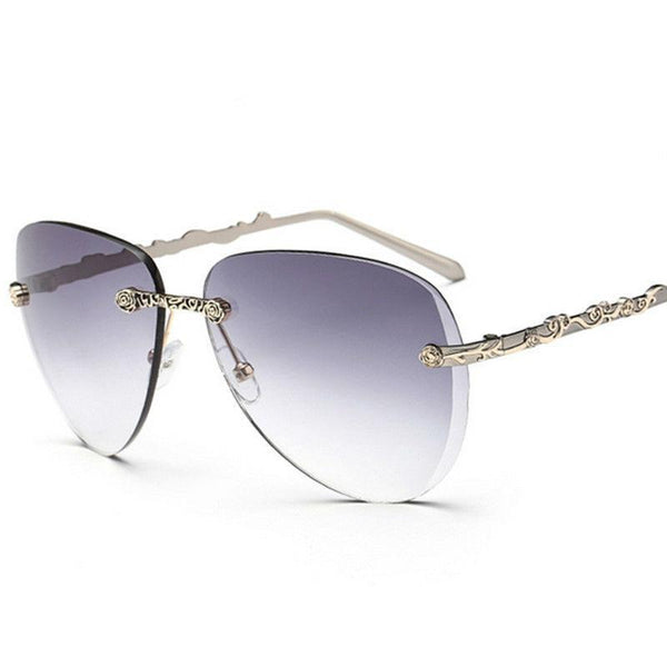 Floral Silver Style Sunglasses
