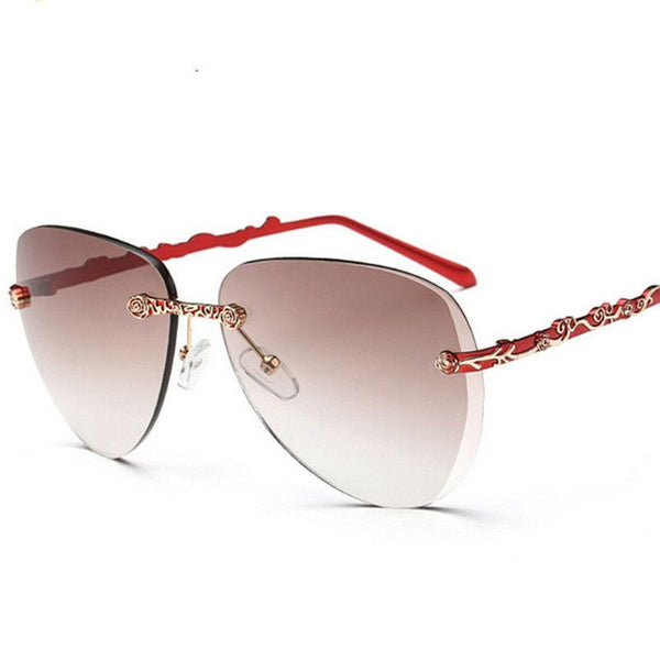Floral Silver Style Sunglasses