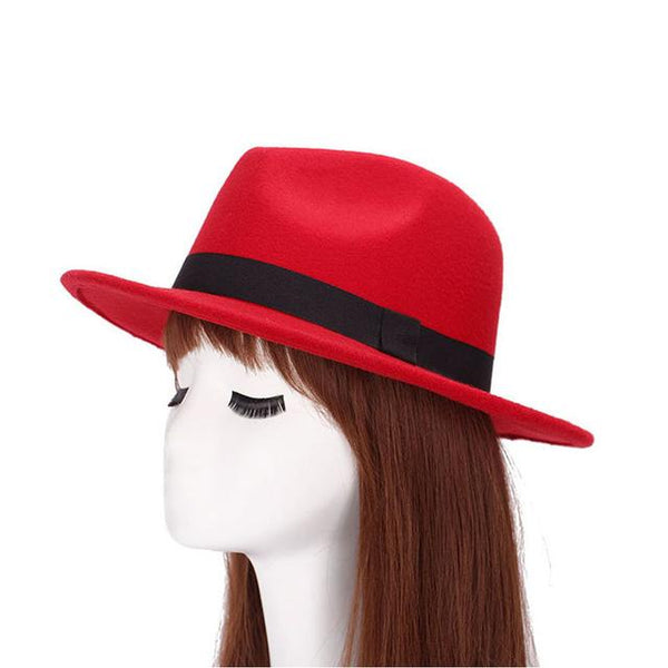 Black Ribbon Fashion Hat