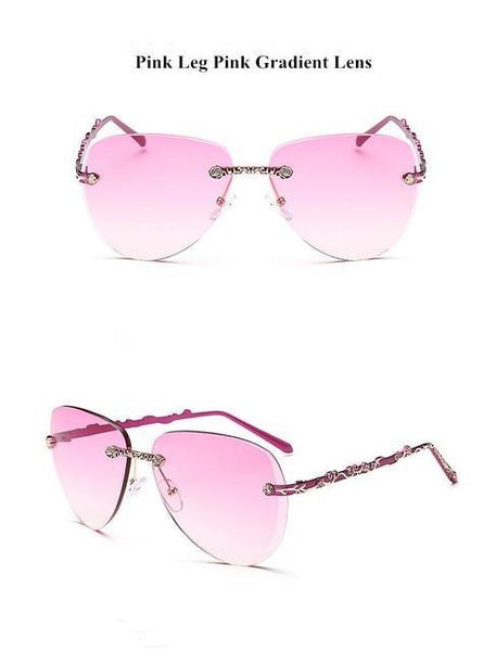 Floral Silver Style Sunglasses