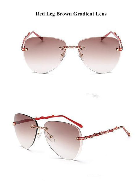 Floral Silver Style Sunglasses